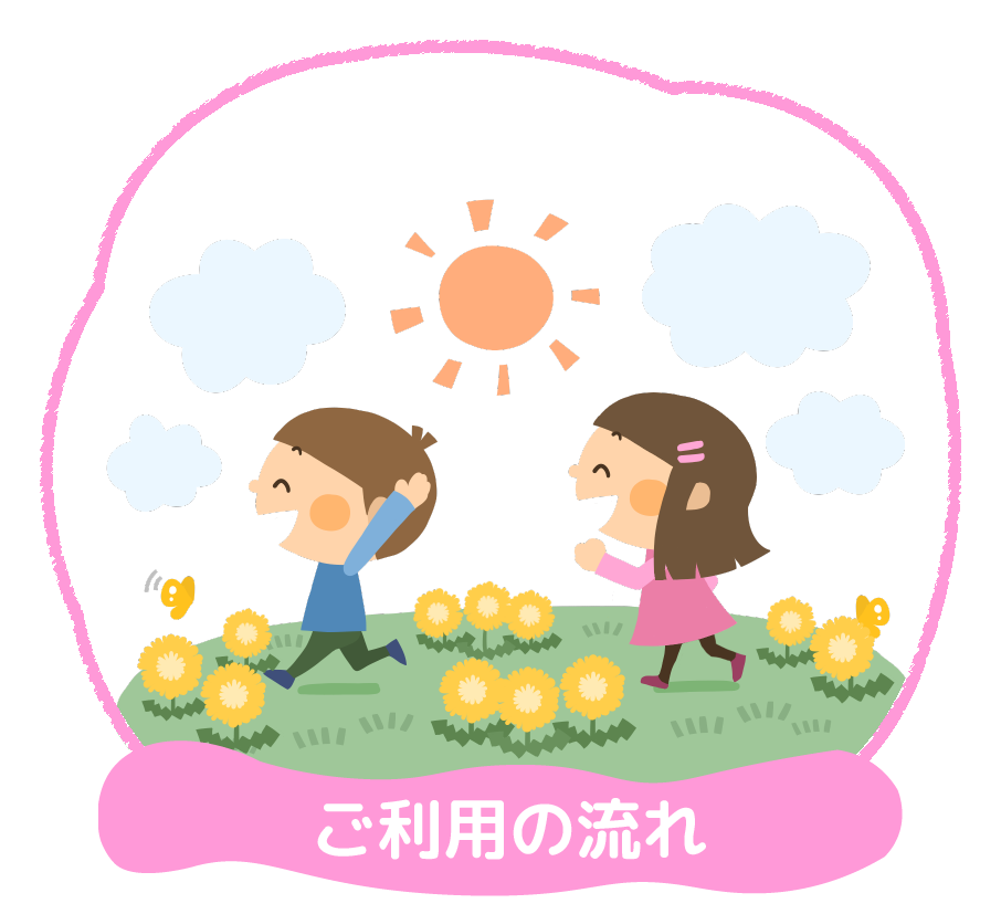 子ども発達支援の家つなぐ ご利用の流れ